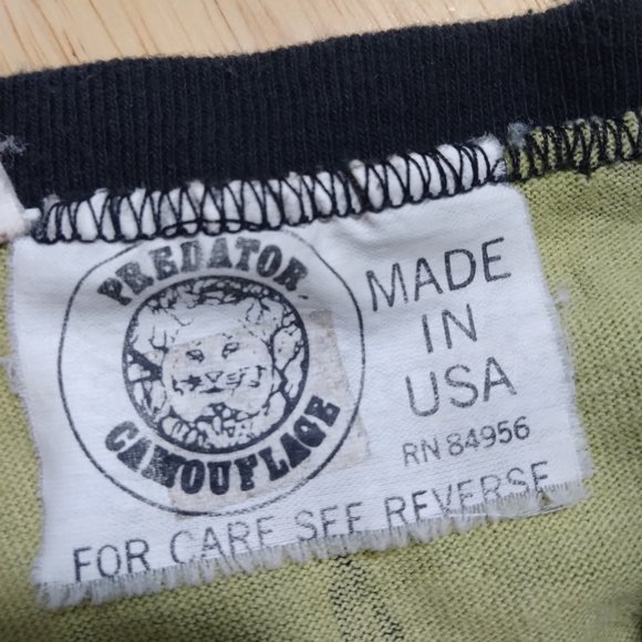 Vintage Predator Camouflage Long Sleeve Shirt - Picture 7 of 8